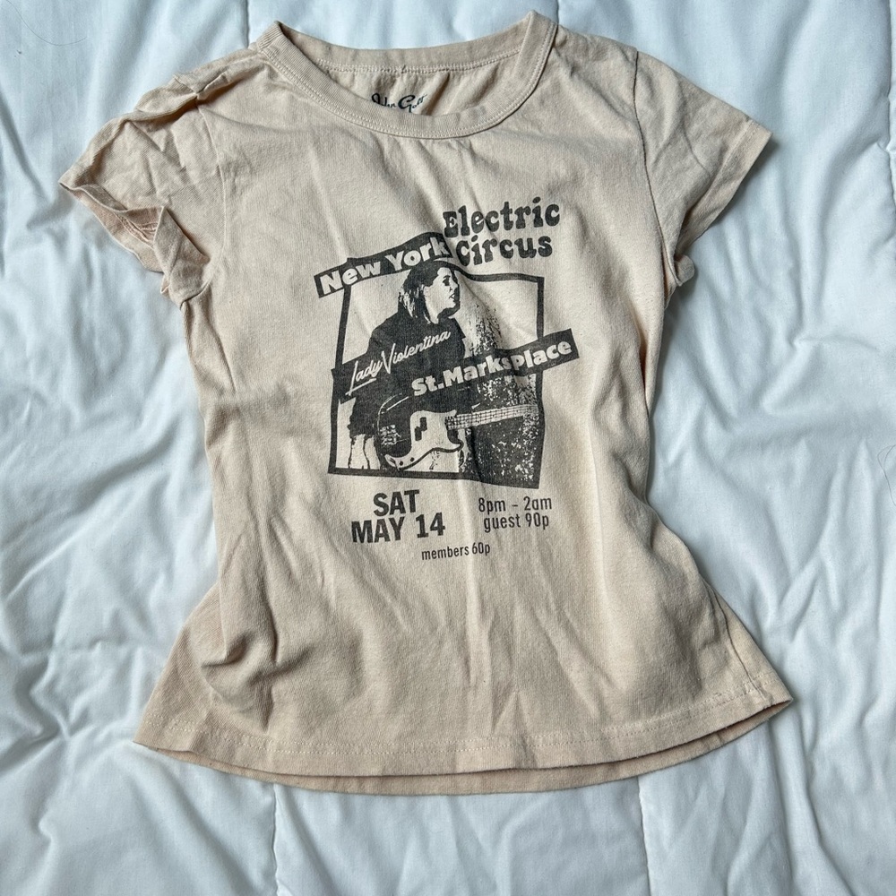 Cream John Galt vintage graphic tee